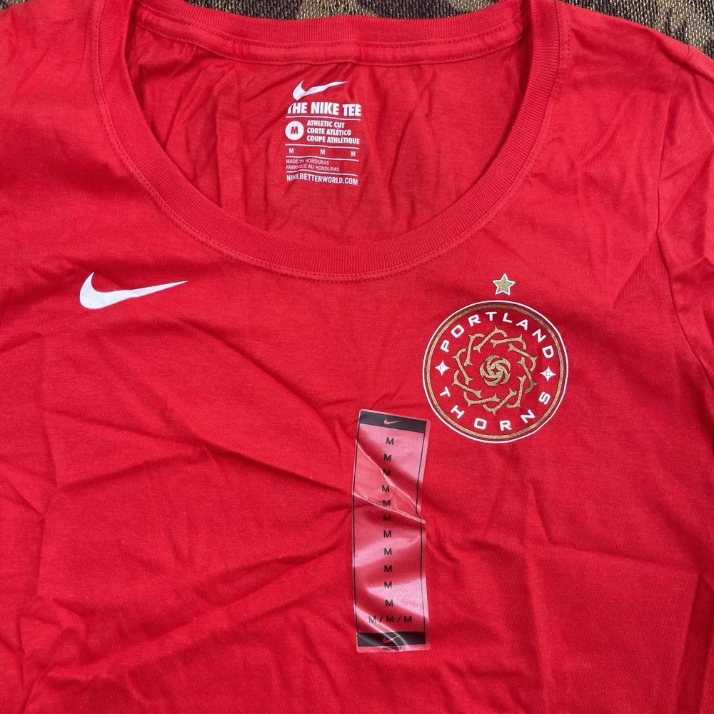 Nike Portland Thorns Women's Red Home T Shirt Size Medium New Athletic Cut